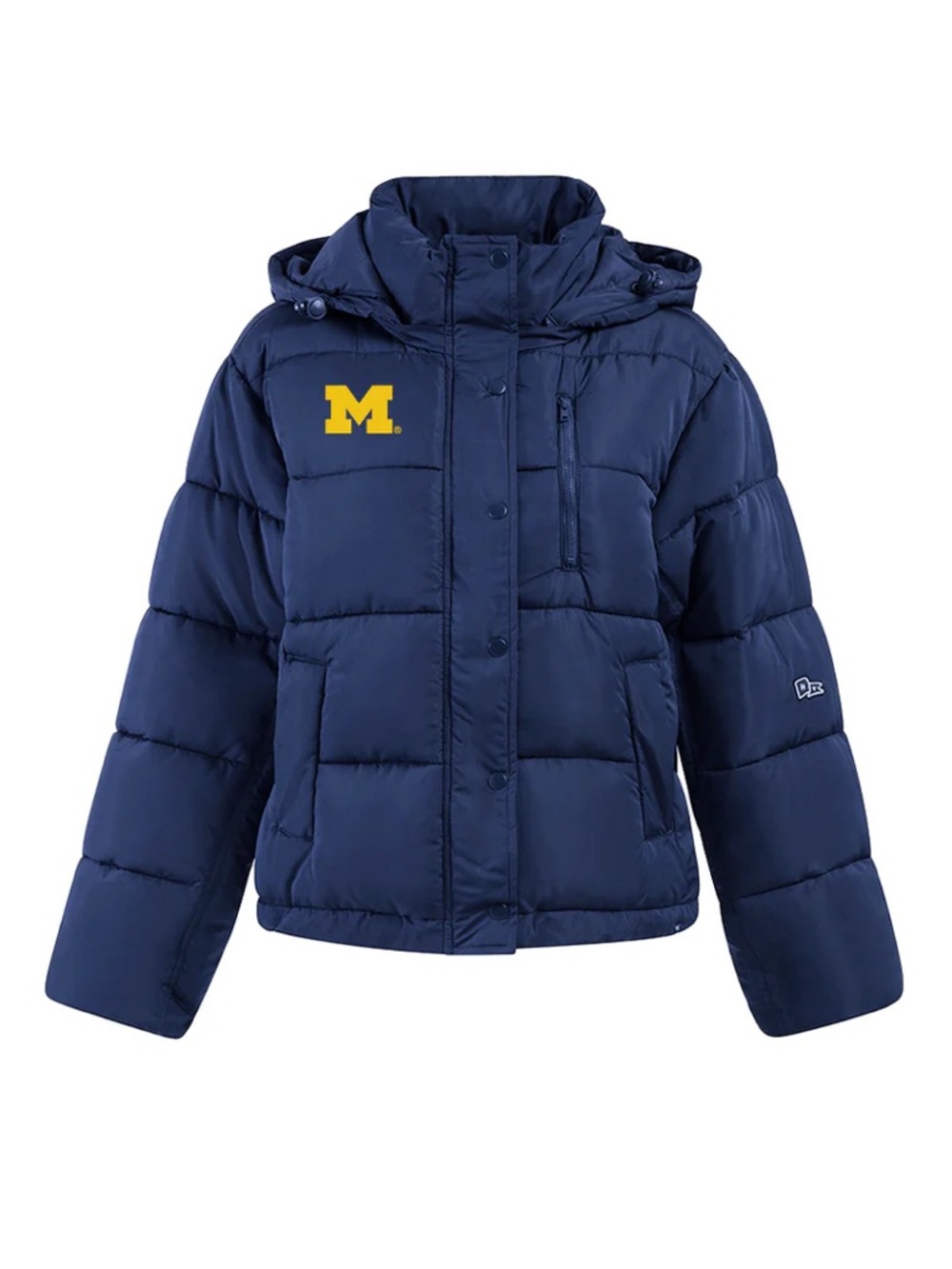 University of Michigan Hype and Vice Puffer Jacket with Hood